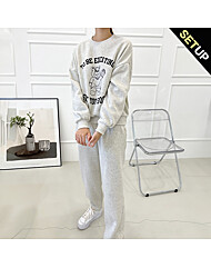 [SET]기모 베어 맨투맨 조거팬츠 2종세트_O2512SE101D