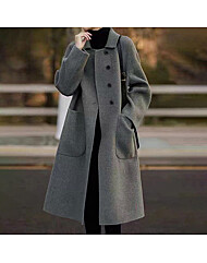 모던 카라 포켓 롱 코트_O2512CT601D