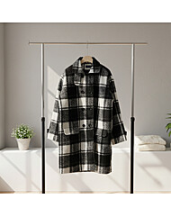 격자 체크 비조장식 누빔코트_O2512CT602D