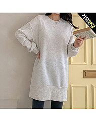 기모 오버핏 무지원피스_O2512OP067D