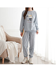 [SET]캐주얼 베어 보드 프린팅 트레이닝 2종세트_O2602SE009A