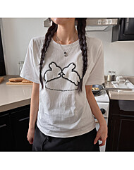 버니 프린팅 반팔 티셔츠_O2603TS059A