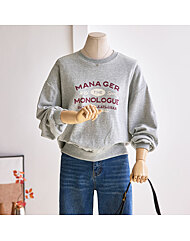 데일리 영문 긴팔 맨투맨 티셔츠_T2509TS132C