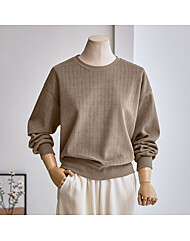 번아웃 꽈배기 맨투맨 티셔츠_T2510TS133C