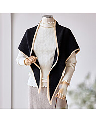 배색라인 삼각 니트 머플러_T2511AC031D