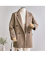 더블 핸드메이드 하프코트_T2511CT003D