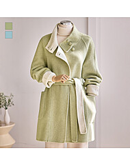 [55~66]하이넥 배색 핸드메이드 울코트_T2511CT004D