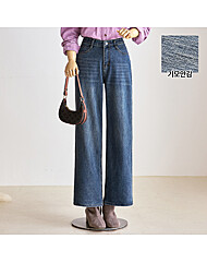 [55~77]스트레이트 히든밴딩 기모데님팬츠_T2511DP039D