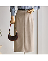 [55~66]뒷트임 벨트 기모 스커트_T2511SK065D