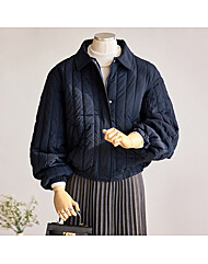 카라 세로 누빔 패딩점퍼_T2511PD004D