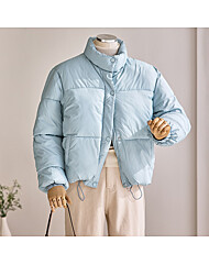 크롭 반목 패딩 점퍼_T2511PD003D