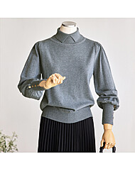 카라 소프소매 긴팔니트_T2511KN155D