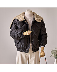 뽀글이 퍼카라 누빔 패딩점퍼_T2511PD009D