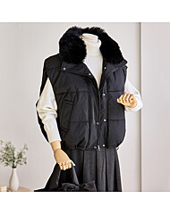 퍼카라 박시 패딩조끼_T2511PV009D