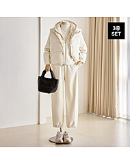 패딩조끼 후드집업 트레이닝 3종세트_T2511SE044D