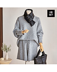 루즈핏 니트 반바지 2종세트_T2511SE045D