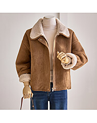 스웨이드 카라 무스탕 점퍼_T2512MU003D