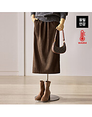 융털 코듀로이 포켓 밴딩스커트_T2512SK077D