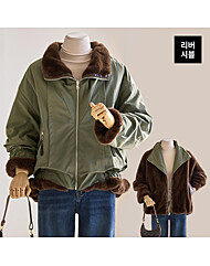 양면 루즈핏 봄버 점퍼_T2512JP017D