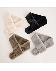 고리 인조퍼 머플러_T2512AC037D