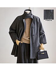 하이넥 나그랑 누빔 반코트_T2512CT010D