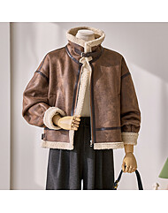 엣지 배색라인 무스탕자켓_T2512MU006D