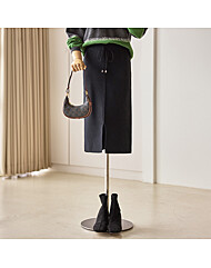 슬림 앞트임 밴딩 리본 스커트_T2512SK611D