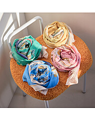 클래식 시계 패턴 스카프_T2603AC008A