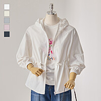 스트링 후드 바람막이 점퍼_T2603JP006A