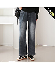 [55-77]기모 워싱데님 와이드팬츠_PM2511DP014D