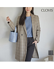 클라비스 롱 체크 자켓_CVJKA1201M-T