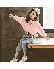 무료배송 여아 주니어 기모 후드티 와 밍크본딩 청바지세트