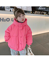 [LULUKIDS]루루 루즈핏 숏웰론 패딩 후드점퍼 보아털 안감