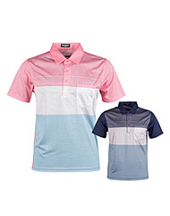 보스케 남성 봄 여름 골프웨어 배색 카라 반팔 티셔츠 RM2M410