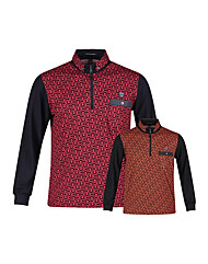 보스케 남성 가을 골프웨어 반집업 패턴 긴팔 티셔츠 LB25102112