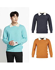 보스케 남성 겨울 골프웨어 배색 카라 방풍 니트 LB251021146