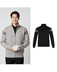 보스케 남성 겨울 골프 융기모 집업 니트 가디건 LB251021160