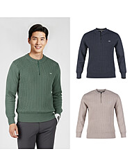 보스케 남자 겨울 골프웨어 골프 반집업 방풍 긴팔 니트  LB251218