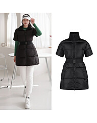 보스케 여성 겨울 골프웨어 골프 벨트 하프 패딩 점퍼 LB251234