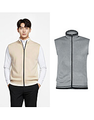 보스케 남자 가을 겨울 골프 약기모 니트 집업 조끼 LB251235