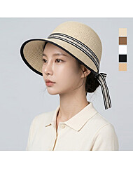 보스케 여성 골프 자외선차단 리본 보닛햇 벙거지 모자 LB260625116
