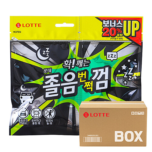 [마리오몰][치바리아] 롯데 졸음껌 리필트윈 105g 24입