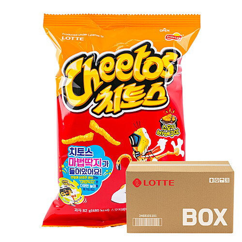 [마리오몰][치바리아] 롯데 치토스 바비큐 소 82g 16입