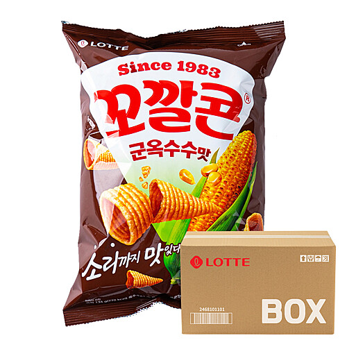 [마리오몰][치바리아] 롯데 꼬깔콘 군옥수수맛 134g 12입