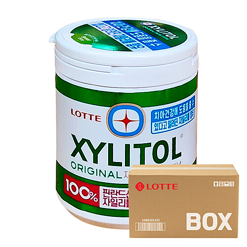 [마리오몰][치바리아] 롯데 자일리톨 용기 100g 24입