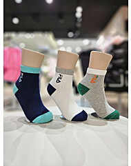 세로 리니어 3번들 중목 양말 FK3SCE6370X NAY