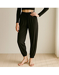 밴딩 와이드 요가 팬츠 AW9009 BK