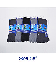 [용신] 신사 파일 무지 발가락 장목양말/남색케이스