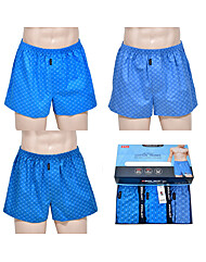 감각적인 패턴 편안하고 부드러운 남성 순면 사각팬티 3매입 0030uk