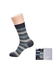 미치코런던 스트라이프 배색 장목 신사 양말0024sd